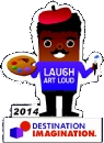 laugh art loud challenge pin