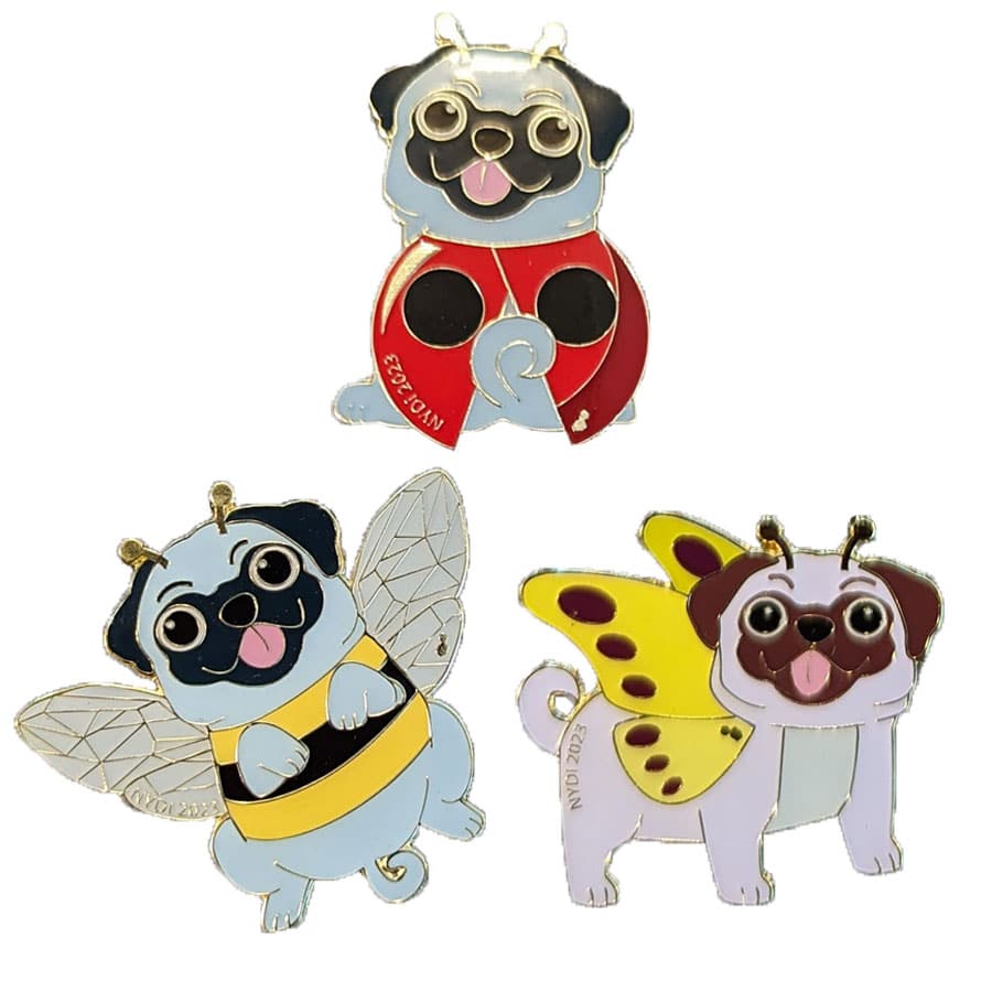 Puggle Bug Pins (2023 - Set of 3)